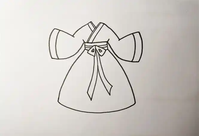 古风衣服怎么画简笔画