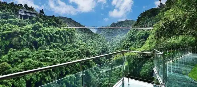 川西竹海玻璃栈道地址在哪儿,川西竹海玻璃栈道平乐古镇线路,交通游玩