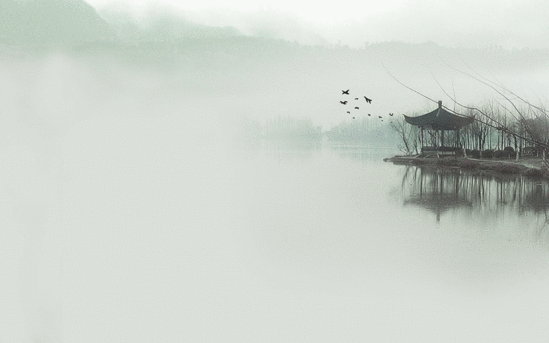 win7动态清秀山水画,win7-回车桌面