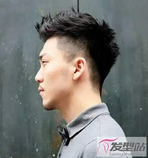男生短发渐变发型 渐变小飞机头酷炫有型_发型站_最新流行发型设计
