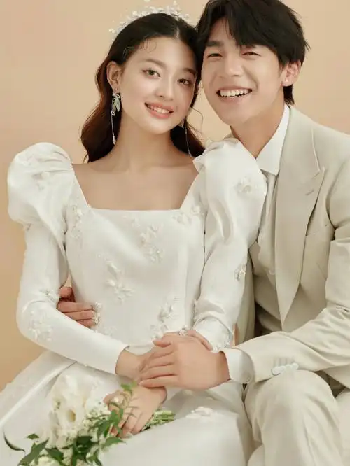 可以嗑一辈子的奶茶色婚纱照93每一张都是甜甜的 2021婚纱照风格