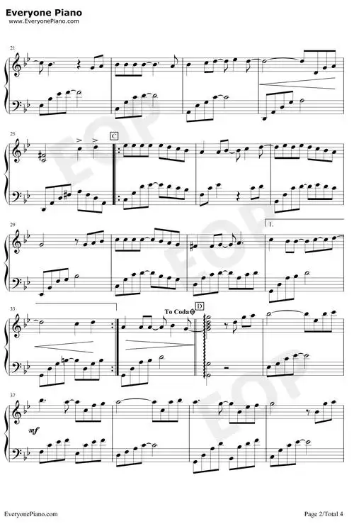 从开始到现在钢琴谱_张信哲_冬季恋歌主题曲