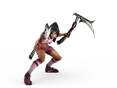 3d font class=myisred>lol阿卡丽 /font>足球宝贝模型