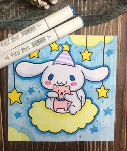 巨派80色#马克笔画  #马克笔教程  #马克笔  #马克笔手绘  #玉桂狗