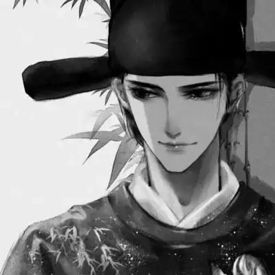 古风头像黑白男 高冷帅气的古风头像男仙风道骨黑白图片_男生动漫头像