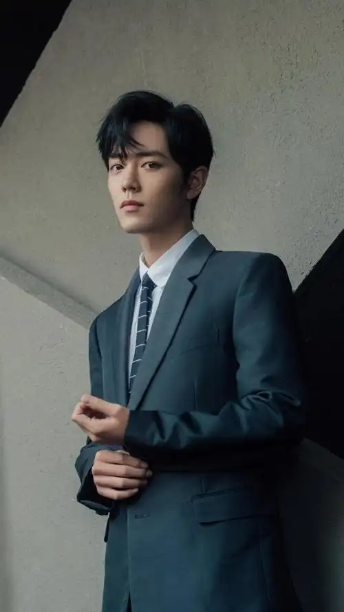 肖战帅气西装写真,高清图片,手机锁屏桌面-壁纸族