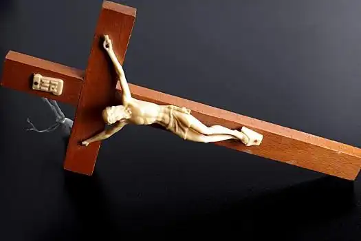 耶稣,十字架,小,耶稣十字架,黑色背景