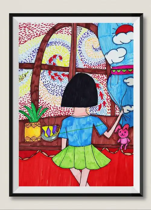 木林艺术教育美术学员龙紫钰(8岁)优秀作品集