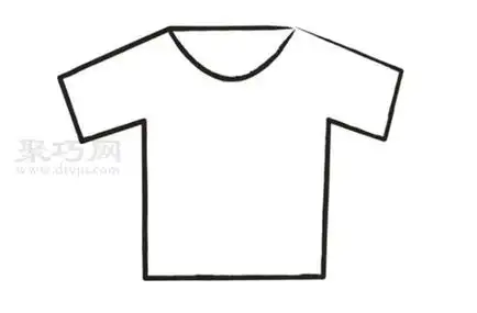 短袖画法一起来学短袖简笔画