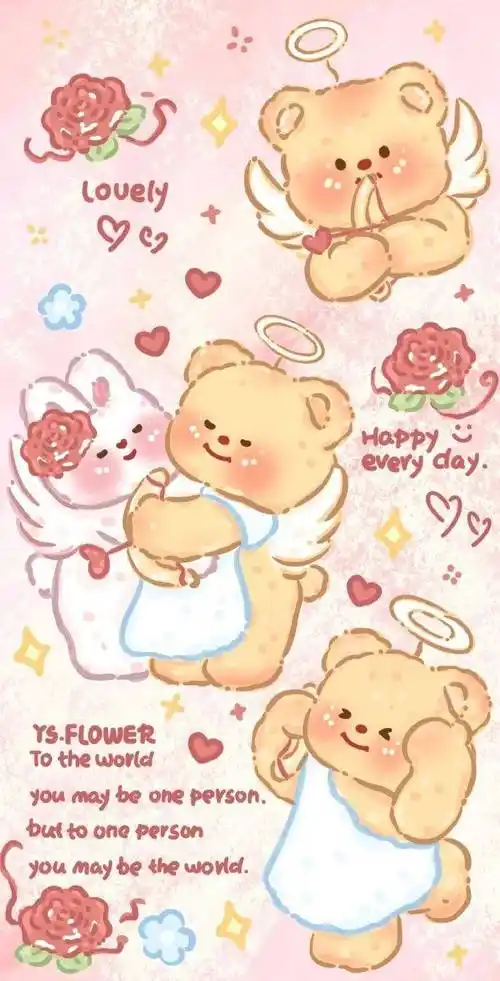 主屏锁屏壁纸可爱套图