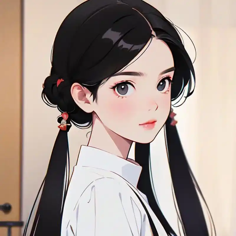 动漫风双马尾女生头像96