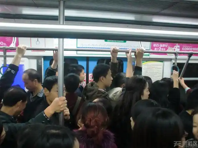 第二趟车来了,后面的人一拥而上,把我强行顶进去了.