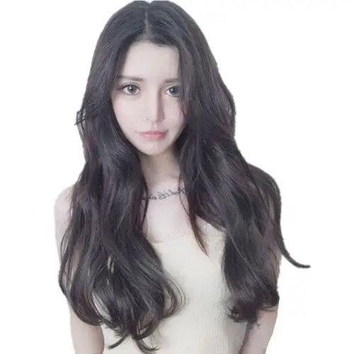 网红假发女长发 时尚中分长卷发大波浪卷蓬松逼真全头套 气质发型