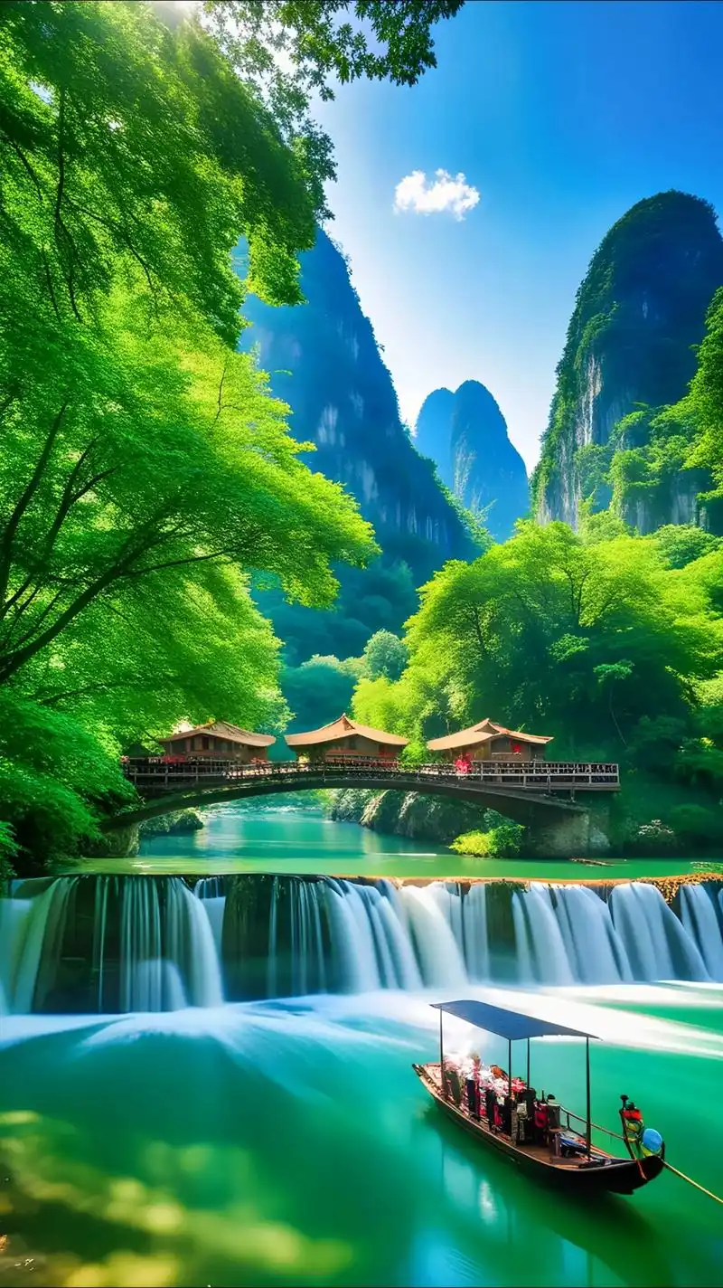 桂林山水.#好山好水好风景 #大山深处自然美山清水秀好风光 - 抖音