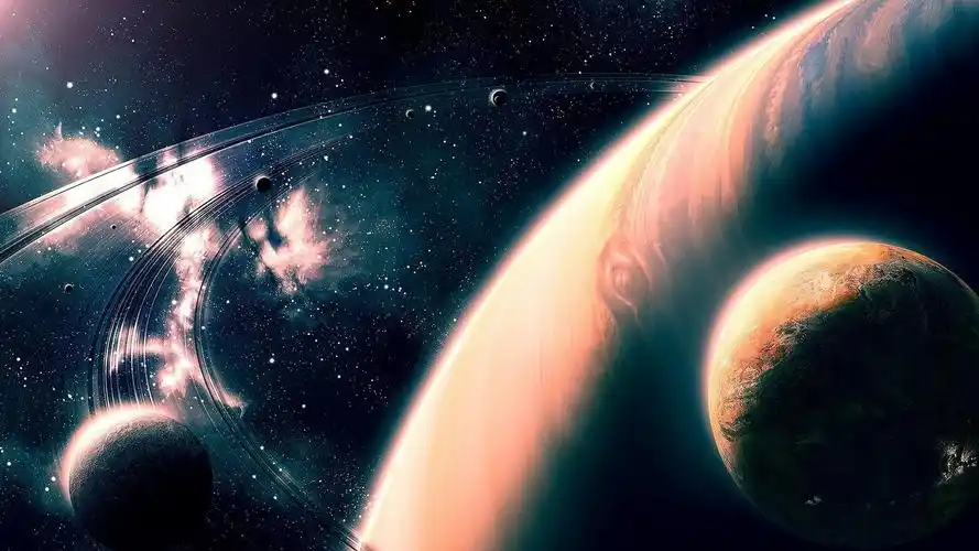 美丽的宇宙中,行星,恒星 壁纸 - 1920x1080 全高清