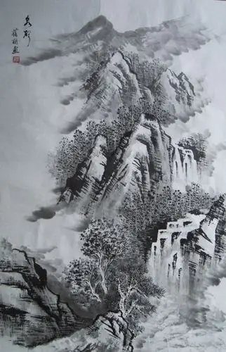 现代山水画女画家赵蓓丽