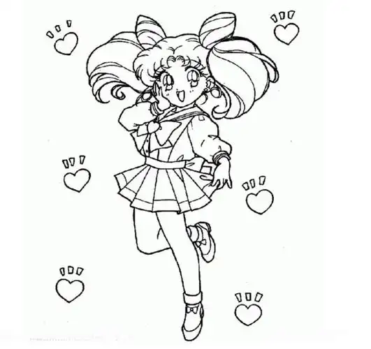 动漫女生人物简笔画