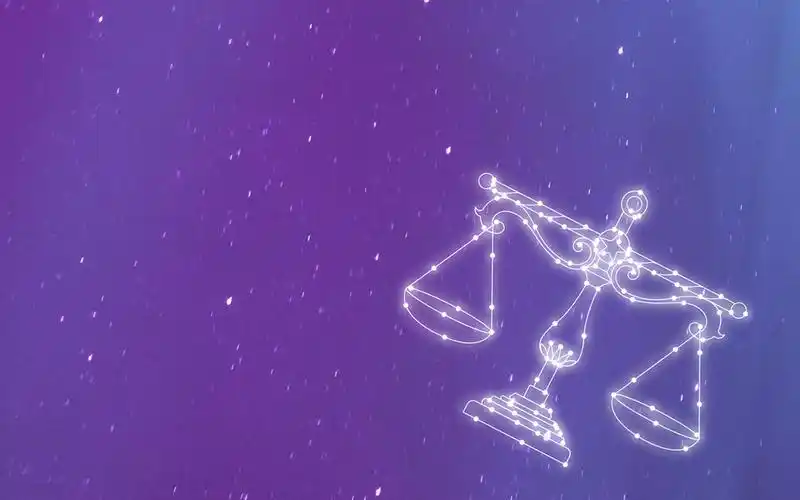 天秤座星空背景创意设计插画,生肖星座-回车桌面
