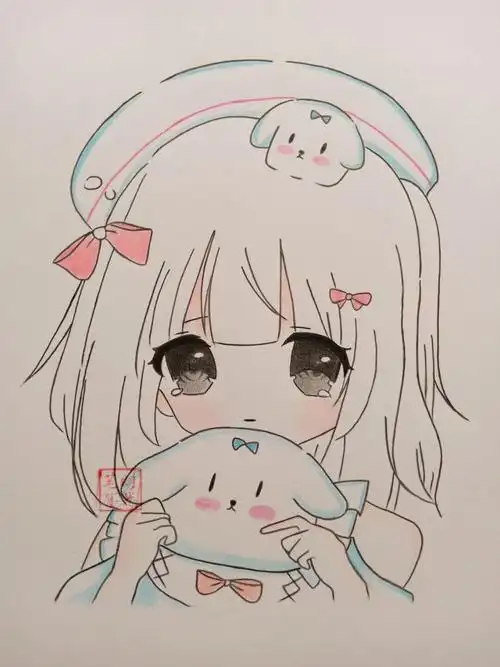 教你画可爱的小姐姐