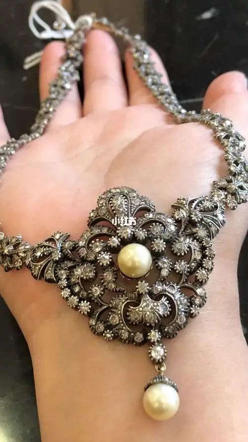 19世纪钻石项链金银叠镶超有味道5w左右古董珠宝