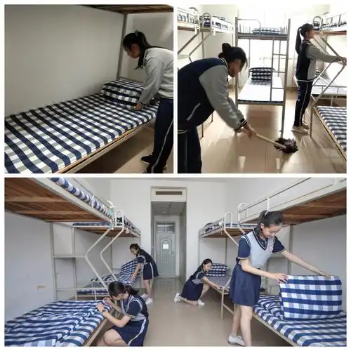 整洁的环境温馨的家走进潍坊文华学校学生宿舍