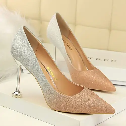 学生少女清新成人仙女礼服高跟鞋法式