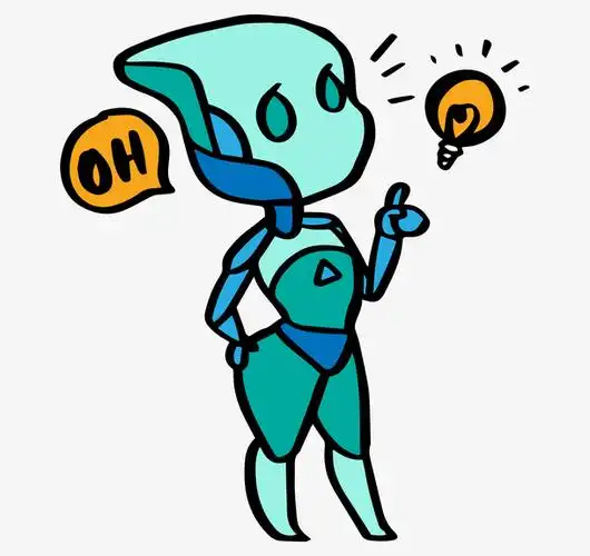 卡通科技机器人装饰手绘装饰