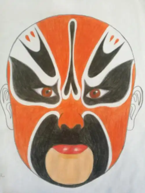 其它 七年级脸谱作业 写美篇京剧脸谱因为角色与性格特征的不同,便有