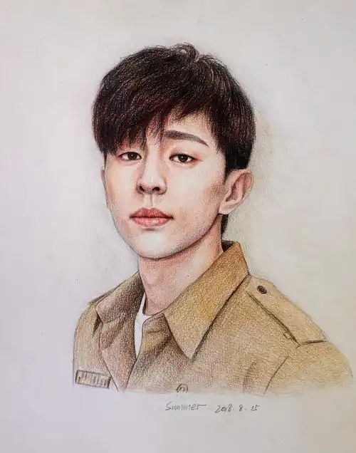 用铅笔画邓伦怎么画,邓伦彩铅手绘画教程相信很多人和小编一样认识