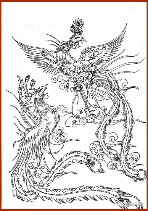 凤凰,亦作"凤皇",古代传说中的百鸟之王.