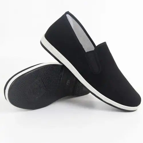 新款老北京休闲布鞋一脚蹬男士休闲舒适黑色超市批发布鞋厂价批发