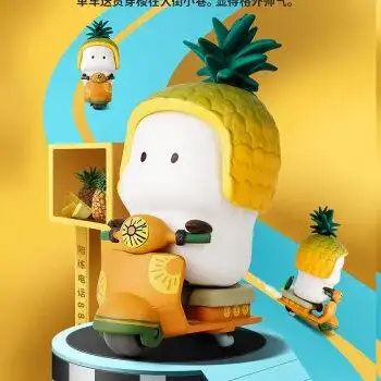 萌神集摆件生日礼物tutu突突车盲盒野萌君可爱玩具少女潮玩桌面摆件