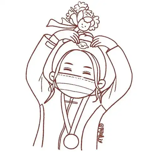 比心也太甜了吧～#儿童插画  #头像分享  #简笔画  #卡通画