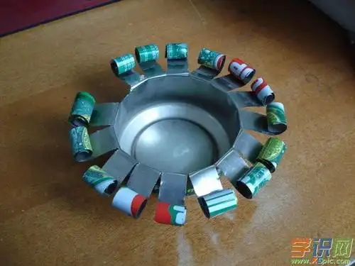 废弃物品易拉罐创意手工图片