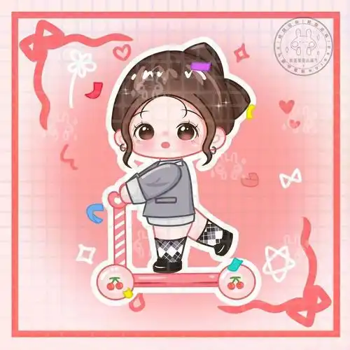 饭圈设计迪丽热巴q版滑板立牌