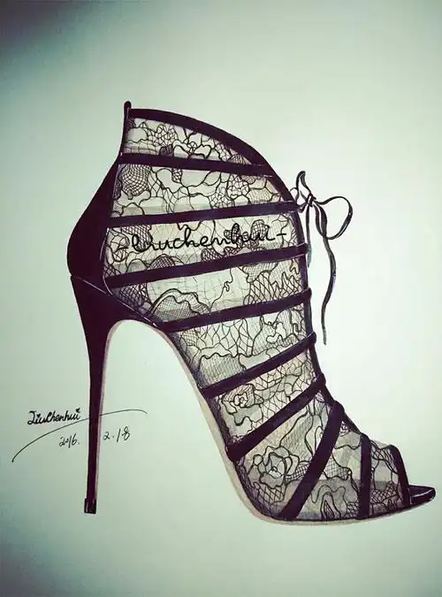 2016218highheels手绘高跟鞋liuchenhui