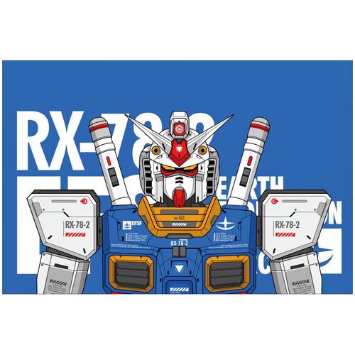 美识 高达海报墙贴敢达高达机动战士动漫海报墙贴画 独角兽二次元壁纸