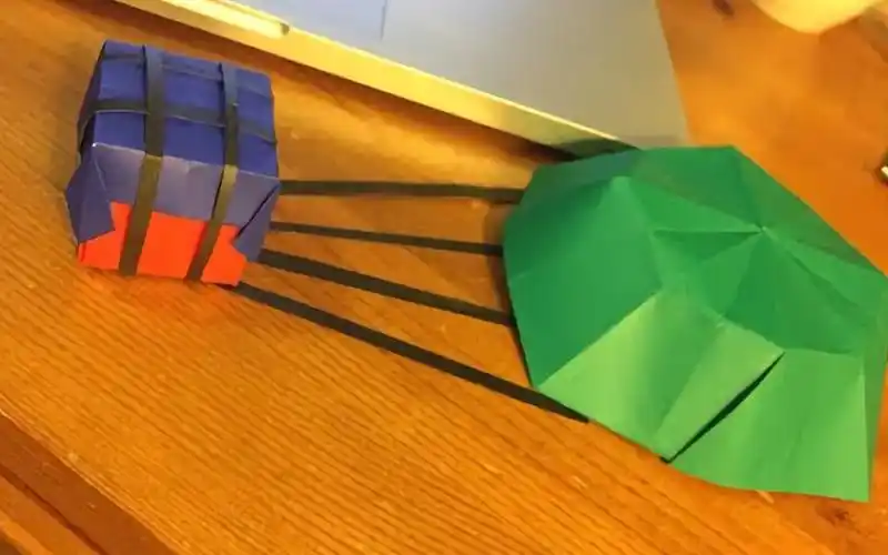 教你折纸空投包,大吉大利,今晚吃鸡!