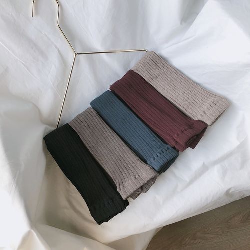 打底新品复古儿童针织裤子宝宝裤袜男童黑色儿童袜子(0-16岁)