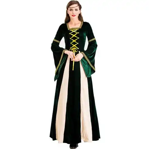 万圣节服装成人欧洲复古宫廷洋装中世纪英国女王耶稣服饰