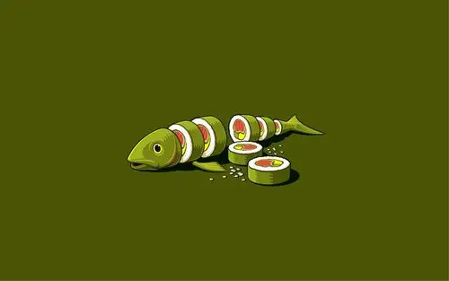 简约纯色背景的可爱卡通个性图片桌面壁纸高清下载(1)