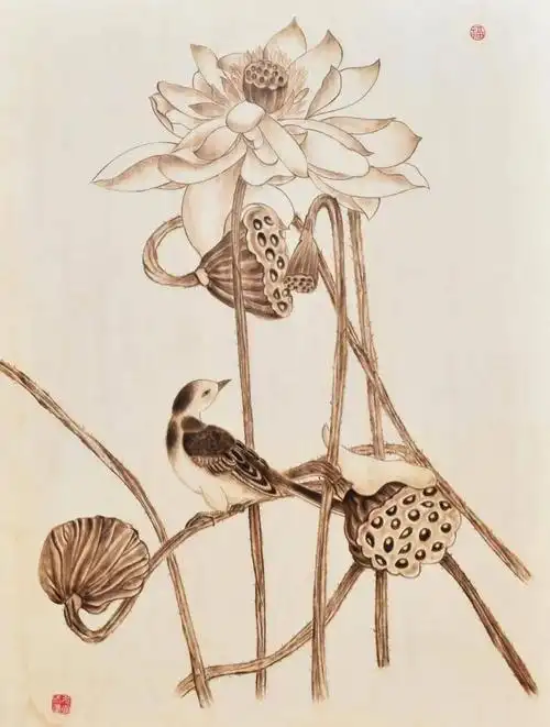 以万物为载体铁笔也能生花一起来感受烙画艺术光明之美