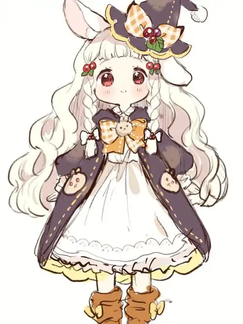 适合少儿临摹学习的q版动漫女角色