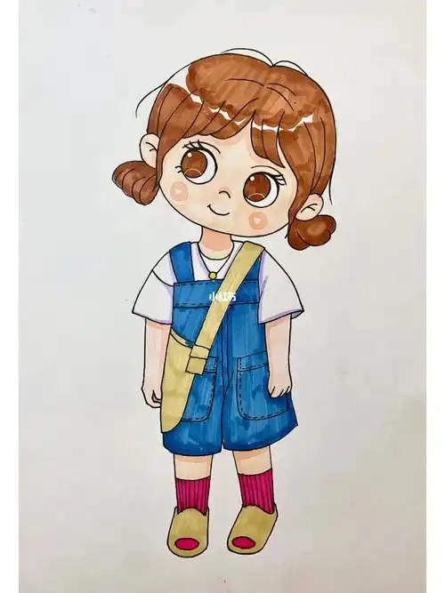 动漫人物  #画画  #少儿创意美术  #简笔画教程