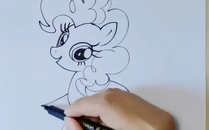 碧琪简笔画今天来画碧琪,小马宝莉简笔画小马宝莉小马宝莉碧琪碧琪