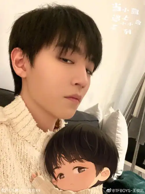 王俊凯超话  当小凯遇上小小凯!@tfboys-王俊凯    补充一句:7.