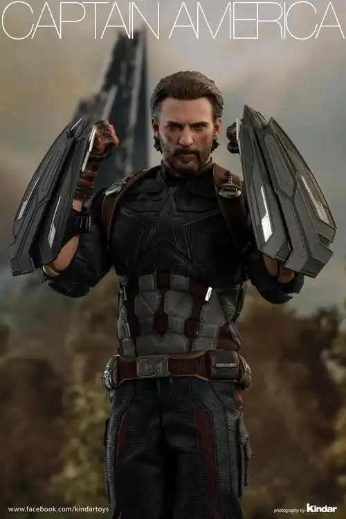 《复仇者联盟3:无限战争》美国队长 1:6比例珍藏人偶官方实物图