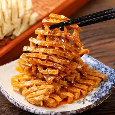 无签麻辣豆制品干货山西豆花干串水煮袋装鸡汁豆干串关东豆腐干