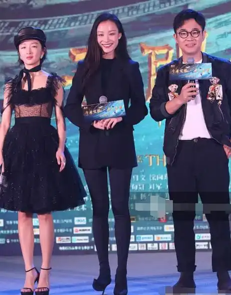 176cm大鹏和170cm倪妮一样高?周冬雨比倪妮矮一头,没p图僵硬