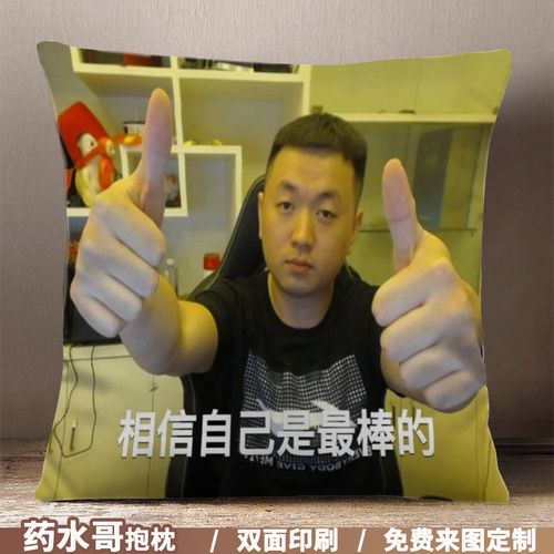 药水哥刘波歪头杀保护药酱兄弟萌保护就完事了表情包定制抱枕礼物